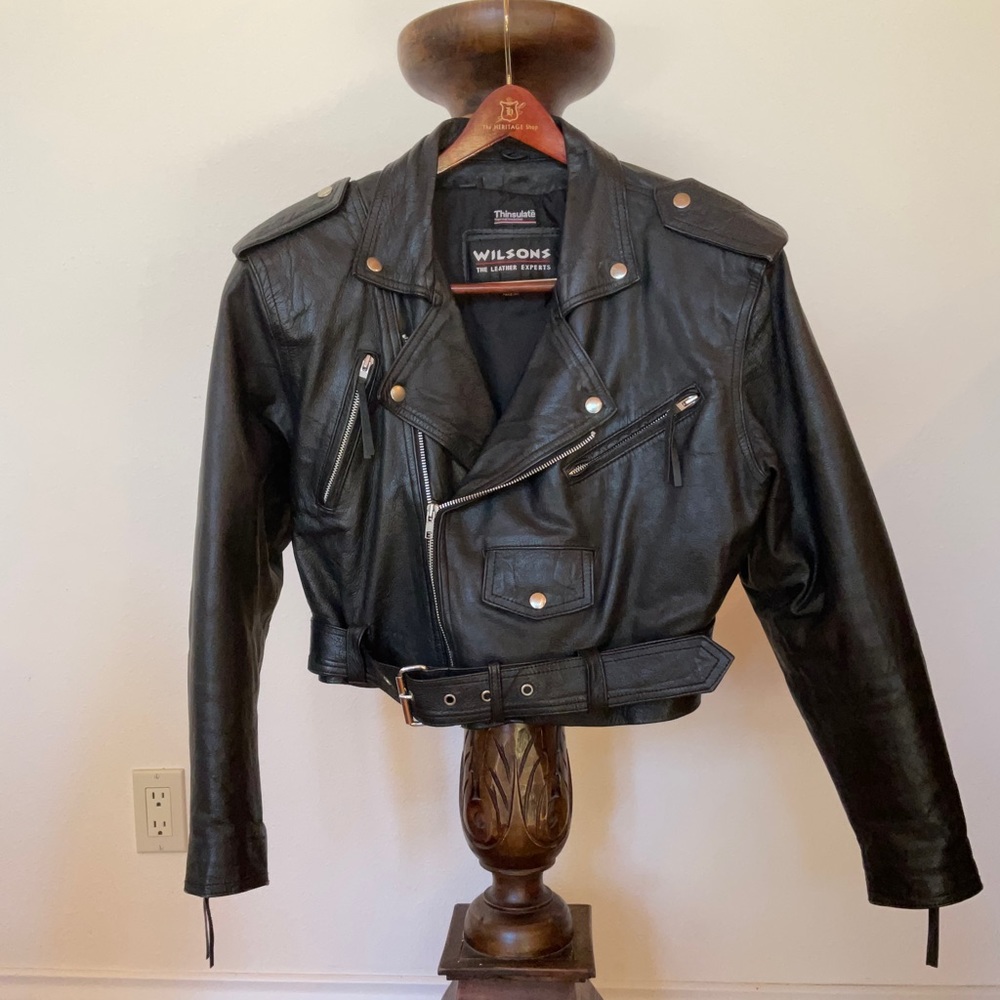Vintage Wilson thinsulate women motorcycle jacket size medium.